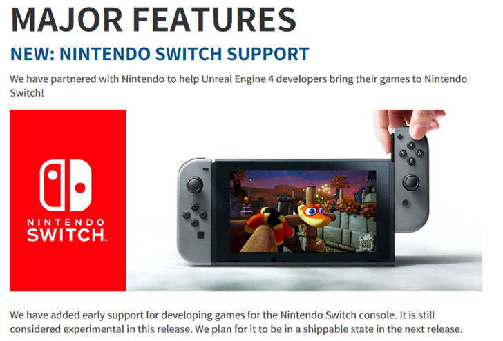 Unreal engine nintendo switch deals