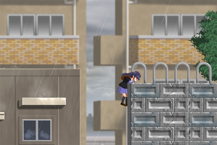 全方位危険だらけのアクションゲーム『あめまち』 大雨降り注ぐ謎の街に迷い込んだ少女の脱出劇