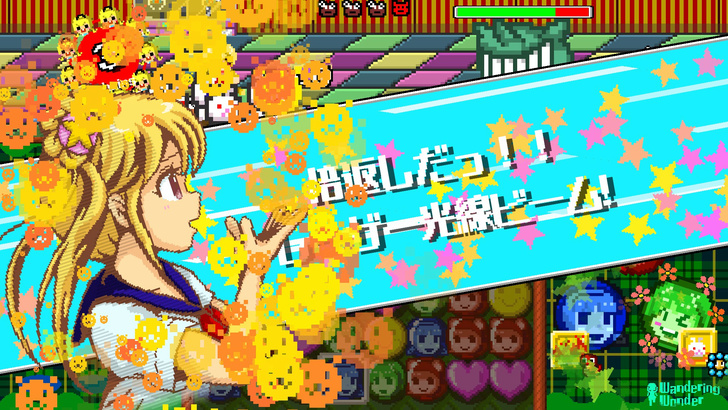 救え、負債十傑！戦え、みらいちゃん！ゆるく遊べるパズル戦闘ゲーム『パズルバトラー！みらい』